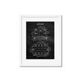 Picture of Hockey Helmet I Blueprint _GroupedProduct_Rectangle_Portrait_Mini_ _GroupedProduct_Rectangle_Portrait_Framed_Matted_