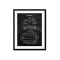Picture of Hockey Helmet I Blueprint _GroupedProduct_Rectangle_Portrait_Mini_ _GroupedProduct_Rectangle_Portrait_Framed_Matted_