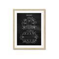 Picture of Hockey Helmet I Blueprint _GroupedProduct_Rectangle_Portrait_Mini_ _GroupedProduct_Rectangle_Portrait_Framed_Matted_