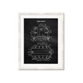 Picture of Hockey Helmet I Blueprint _GroupedProduct_Rectangle_Portrait_Mini_ _GroupedProduct_Rectangle_Portrait_Framed_Matted_