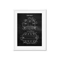 Picture of Hockey Helmet I Blueprint _GroupedProduct_Rectangle_Portrait_Mini_ _GroupedProduct_Rectangle_Portrait_Framed_Matted_