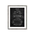 Picture of Hockey Helmet I Blueprint _GroupedProduct_Rectangle_Portrait_Mini_ _GroupedProduct_Rectangle_Portrait_Framed_Matted_