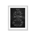 Picture of Hockey Helmet I Blueprint _GroupedProduct_Rectangle_Portrait_Mini_ _GroupedProduct_Rectangle_Portrait_Framed_Matted_