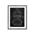 Picture of Hockey Helmet I Blueprint _GroupedProduct_Rectangle_Portrait_Mini_ _GroupedProduct_Rectangle_Portrait_Framed_Matted_