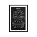 Picture of Hockey Helmet I Blueprint _GroupedProduct_Rectangle_Portrait_Mini_ _GroupedProduct_Rectangle_Portrait_Framed_Matted_