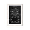 Picture of Hockey Helmet I Blueprint _GroupedProduct_Rectangle_Portrait_Mini_ _GroupedProduct_Rectangle_Portrait_Framed_Matted_