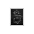 Picture of Hockey Helmet II Blueprint  _GroupedProduct_Rectangle_Portrait_Mini_ _GroupedProduct_Rectangle_Portrait_Framed_Matted_