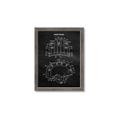 Picture of Hockey Helmet II Blueprint  _GroupedProduct_Rectangle_Portrait_Mini_ _GroupedProduct_Rectangle_Portrait_Framed_Matted_