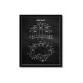 Picture of Hockey Helmet II Blueprint  _GroupedProduct_Rectangle_Portrait_Mini_ _GroupedProduct_Rectangle_Portrait_Framed_Matted_