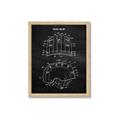 Picture of Hockey Helmet II Blueprint  _GroupedProduct_Rectangle_Portrait_Mini_ _GroupedProduct_Rectangle_Portrait_Framed_Matted_