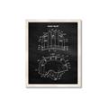 Picture of Hockey Helmet II Blueprint  _GroupedProduct_Rectangle_Portrait_Mini_ _GroupedProduct_Rectangle_Portrait_Framed_Matted_