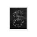 Picture of Hockey Helmet II Blueprint  _GroupedProduct_Rectangle_Portrait_Mini_ _GroupedProduct_Rectangle_Portrait_Framed_Matted_