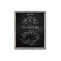 Picture of Hockey Helmet II Blueprint  _GroupedProduct_Rectangle_Portrait_Mini_ _GroupedProduct_Rectangle_Portrait_Framed_Matted_