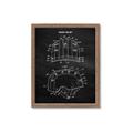 Picture of Hockey Helmet II Blueprint  _GroupedProduct_Rectangle_Portrait_Mini_ _GroupedProduct_Rectangle_Portrait_Framed_Matted_