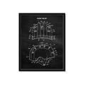 Picture of Hockey Helmet II Blueprint  _GroupedProduct_Rectangle_Portrait_Mini_ _GroupedProduct_Rectangle_Portrait_Framed_Matted_