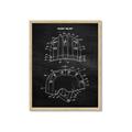 Picture of Hockey Helmet II Blueprint  _GroupedProduct_Rectangle_Portrait_Mini_ _GroupedProduct_Rectangle_Portrait_Framed_Matted_
