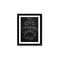 Picture of Hockey Helmet II Blueprint  _GroupedProduct_Rectangle_Portrait_Mini_ _GroupedProduct_Rectangle_Portrait_Framed_Matted_