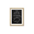 Picture of Hockey Helmet II Blueprint  _GroupedProduct_Rectangle_Portrait_Mini_ _GroupedProduct_Rectangle_Portrait_Framed_Matted_