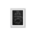 Picture of Hockey Helmet II Blueprint  _GroupedProduct_Rectangle_Portrait_Mini_ _GroupedProduct_Rectangle_Portrait_Framed_Matted_