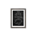 Picture of Hockey Helmet II Blueprint  _GroupedProduct_Rectangle_Portrait_Mini_ _GroupedProduct_Rectangle_Portrait_Framed_Matted_