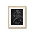 Picture of Hockey Helmet II Blueprint  _GroupedProduct_Rectangle_Portrait_Mini_ _GroupedProduct_Rectangle_Portrait_Framed_Matted_