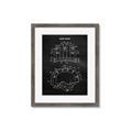 Picture of Hockey Helmet II Blueprint  _GroupedProduct_Rectangle_Portrait_Mini_ _GroupedProduct_Rectangle_Portrait_Framed_Matted_