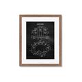 Picture of Hockey Helmet II Blueprint  _GroupedProduct_Rectangle_Portrait_Mini_ _GroupedProduct_Rectangle_Portrait_Framed_Matted_