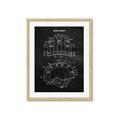 Picture of Hockey Helmet II Blueprint  _GroupedProduct_Rectangle_Portrait_Mini_ _GroupedProduct_Rectangle_Portrait_Framed_Matted_