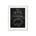 Picture of Hockey Helmet II Blueprint  _GroupedProduct_Rectangle_Portrait_Mini_ _GroupedProduct_Rectangle_Portrait_Framed_Matted_