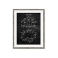 Picture of Hockey Helmet II Blueprint  _GroupedProduct_Rectangle_Portrait_Mini_ _GroupedProduct_Rectangle_Portrait_Framed_Matted_