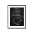 Picture of Hockey Helmet II Blueprint  _GroupedProduct_Rectangle_Portrait_Mini_ _GroupedProduct_Rectangle_Portrait_Framed_Matted_