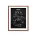 Picture of Hockey Helmet II Blueprint  _GroupedProduct_Rectangle_Portrait_Mini_ _GroupedProduct_Rectangle_Portrait_Framed_Matted_