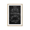 Picture of Hockey Helmet II Blueprint  _GroupedProduct_Rectangle_Portrait_Mini_ _GroupedProduct_Rectangle_Portrait_Framed_Matted_