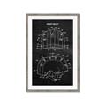 Picture of Hockey Helmet II Blueprint  _GroupedProduct_Rectangle_Portrait_Mini_ _GroupedProduct_Rectangle_Portrait_Framed_Matted_