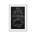 Picture of Hockey Helmet II Blueprint  _GroupedProduct_Rectangle_Portrait_Mini_ _GroupedProduct_Rectangle_Portrait_Framed_Matted_
