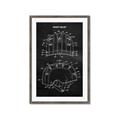 Picture of Hockey Helmet II Blueprint  _GroupedProduct_Rectangle_Portrait_Mini_ _GroupedProduct_Rectangle_Portrait_Framed_Matted_