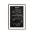Picture of Hockey Helmet II Blueprint  _GroupedProduct_Rectangle_Portrait_Mini_ _GroupedProduct_Rectangle_Portrait_Framed_Matted_