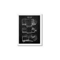 Picture of Hockey Glove Blueprint _GroupedProduct_Rectangle_Portrait_Mini_ _GroupedProduct_Rectangle_Portrait_Framed_Matted_