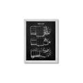 Picture of Hockey Glove Blueprint _GroupedProduct_Rectangle_Portrait_Mini_ _GroupedProduct_Rectangle_Portrait_Framed_Matted_