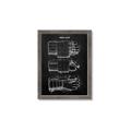 Picture of Hockey Glove Blueprint _GroupedProduct_Rectangle_Portrait_Mini_ _GroupedProduct_Rectangle_Portrait_Framed_Matted_