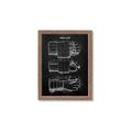 Picture of Hockey Glove Blueprint _GroupedProduct_Rectangle_Portrait_Mini_ _GroupedProduct_Rectangle_Portrait_Framed_Matted_