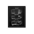 Picture of Hockey Glove Blueprint _GroupedProduct_Rectangle_Portrait_Mini_ _GroupedProduct_Rectangle_Portrait_Framed_Matted_