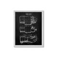Picture of Hockey Glove Blueprint _GroupedProduct_Rectangle_Portrait_Mini_ _GroupedProduct_Rectangle_Portrait_Framed_Matted_