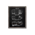 Picture of Hockey Glove Blueprint _GroupedProduct_Rectangle_Portrait_Mini_ _GroupedProduct_Rectangle_Portrait_Framed_Matted_