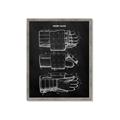 Picture of Hockey Glove Blueprint _GroupedProduct_Rectangle_Portrait_Mini_ _GroupedProduct_Rectangle_Portrait_Framed_Matted_