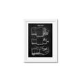 Picture of Hockey Glove Blueprint _GroupedProduct_Rectangle_Portrait_Mini_ _GroupedProduct_Rectangle_Portrait_Framed_Matted_