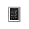 Picture of Hockey Glove Blueprint _GroupedProduct_Rectangle_Portrait_Mini_ _GroupedProduct_Rectangle_Portrait_Framed_Matted_