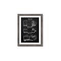 Picture of Hockey Glove Blueprint _GroupedProduct_Rectangle_Portrait_Mini_ _GroupedProduct_Rectangle_Portrait_Framed_Matted_