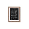 Picture of Hockey Glove Blueprint _GroupedProduct_Rectangle_Portrait_Mini_ _GroupedProduct_Rectangle_Portrait_Framed_Matted_