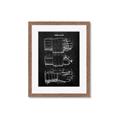 Picture of Hockey Glove Blueprint _GroupedProduct_Rectangle_Portrait_Mini_ _GroupedProduct_Rectangle_Portrait_Framed_Matted_